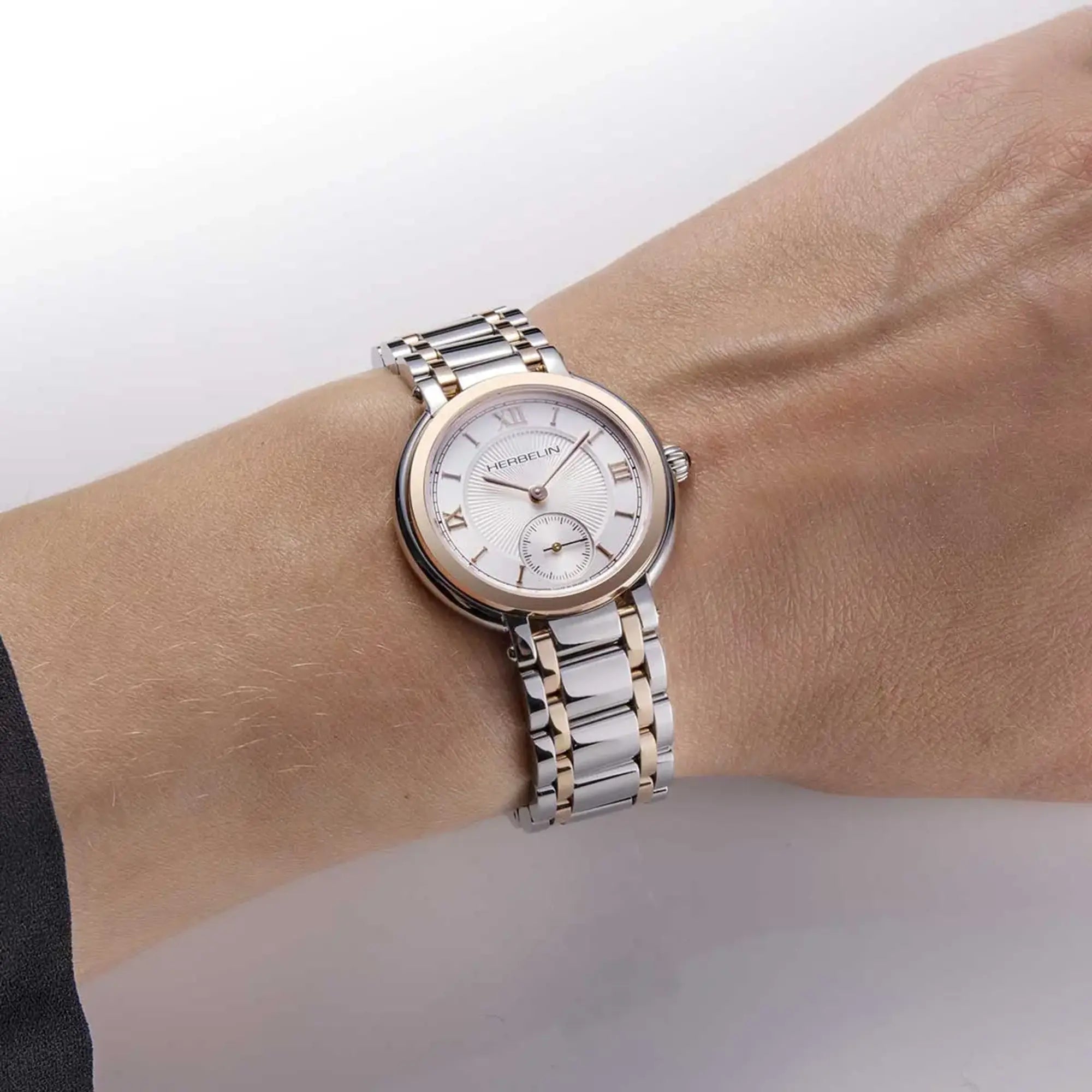 herbelin-galet-petite-seconde-pvd-or-rose-montre-femme-acier image 2