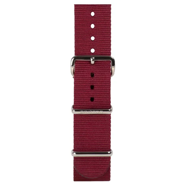 briston-bracelet-nato-nylon-bordeaux-20-mm-acier image 1