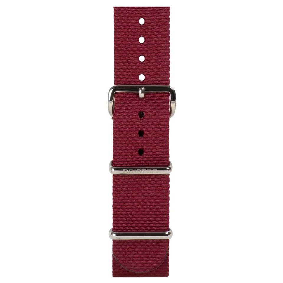 briston-bracelet-nato-nylon-bordeaux-20-mm-acier image 1