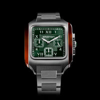 briston-streamliner-kennedy-chrono-acier-vert-38-5-mm image 2