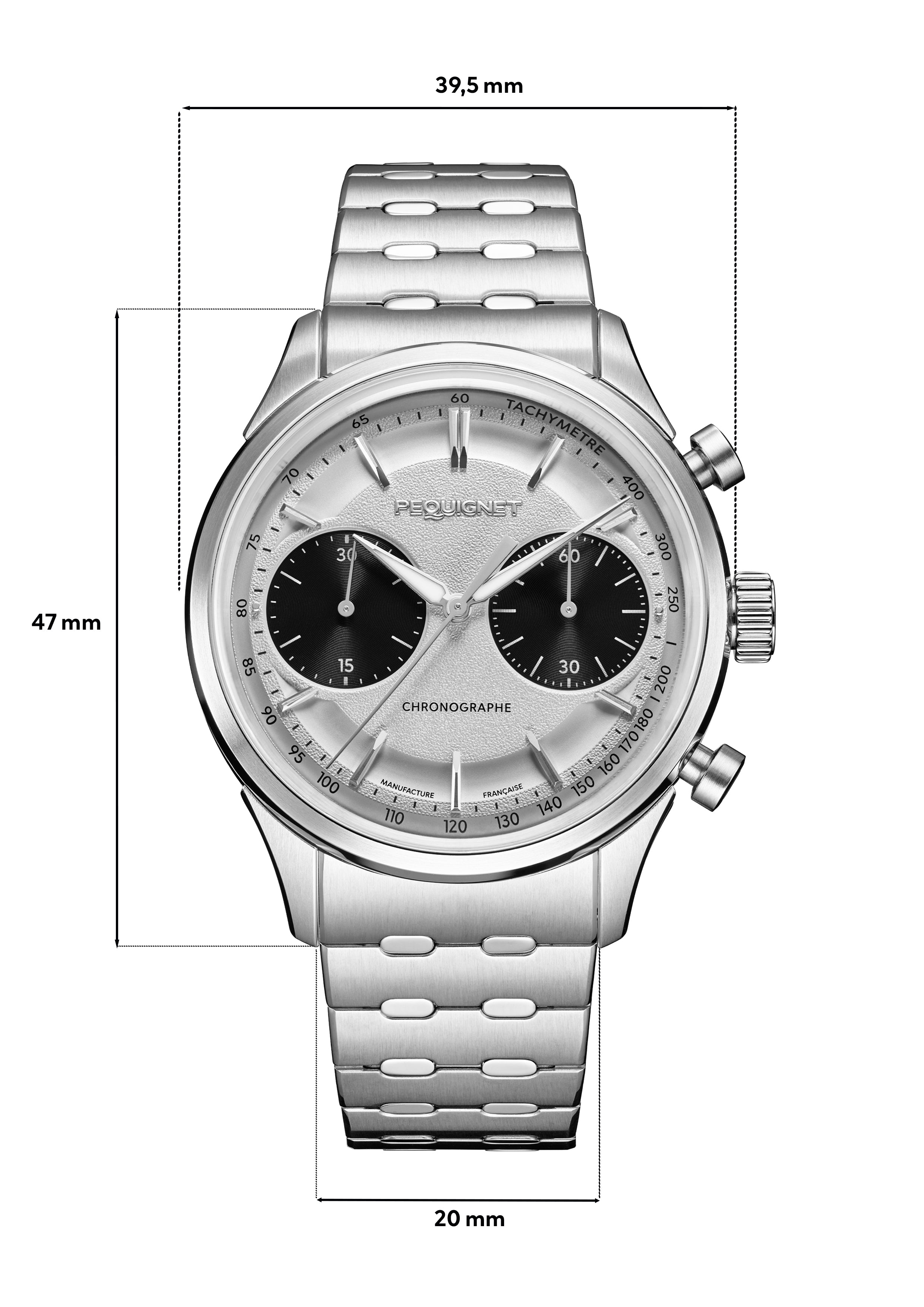 pequignet-royale-paris-chrono-montre-chronographe-39-5-mm-compteurs-noirs image 7