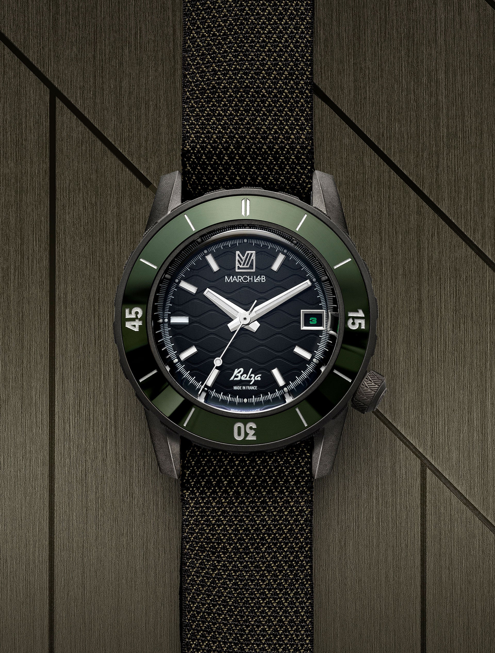 march-la-b-bracelet-tissage-jacquard-julien-faure-20mm-22mm-vert-kaki image 5