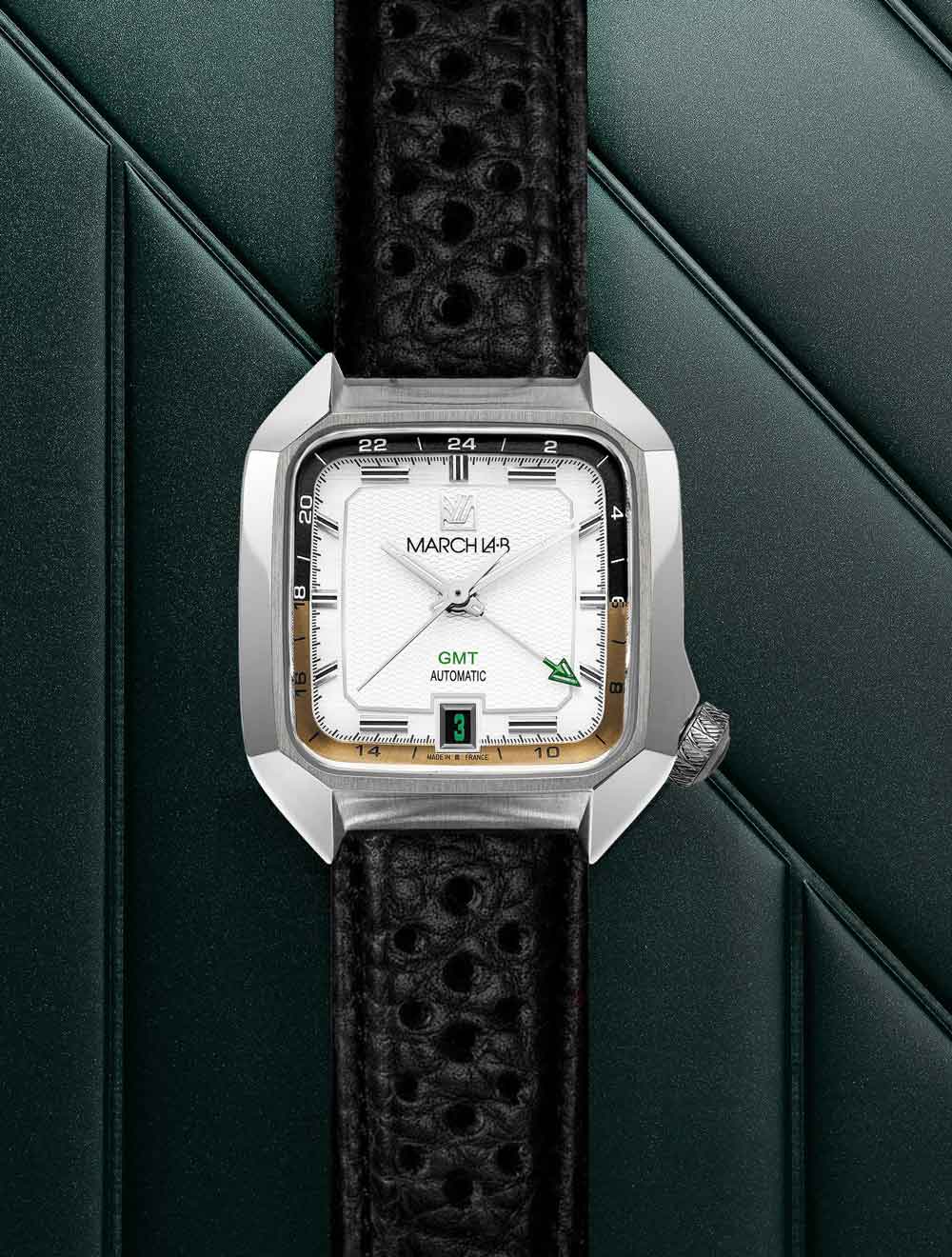march-la-b-am2-slim-gmt-automatique-shelter-36-mm-montre-homme-gmt-cadran-noir image 3
