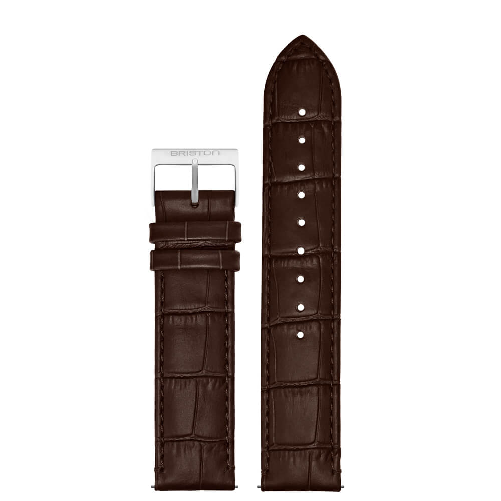 briston-clubmaster-classic-bracelet-cuir-luxury-20-mm-marron-mate image 1