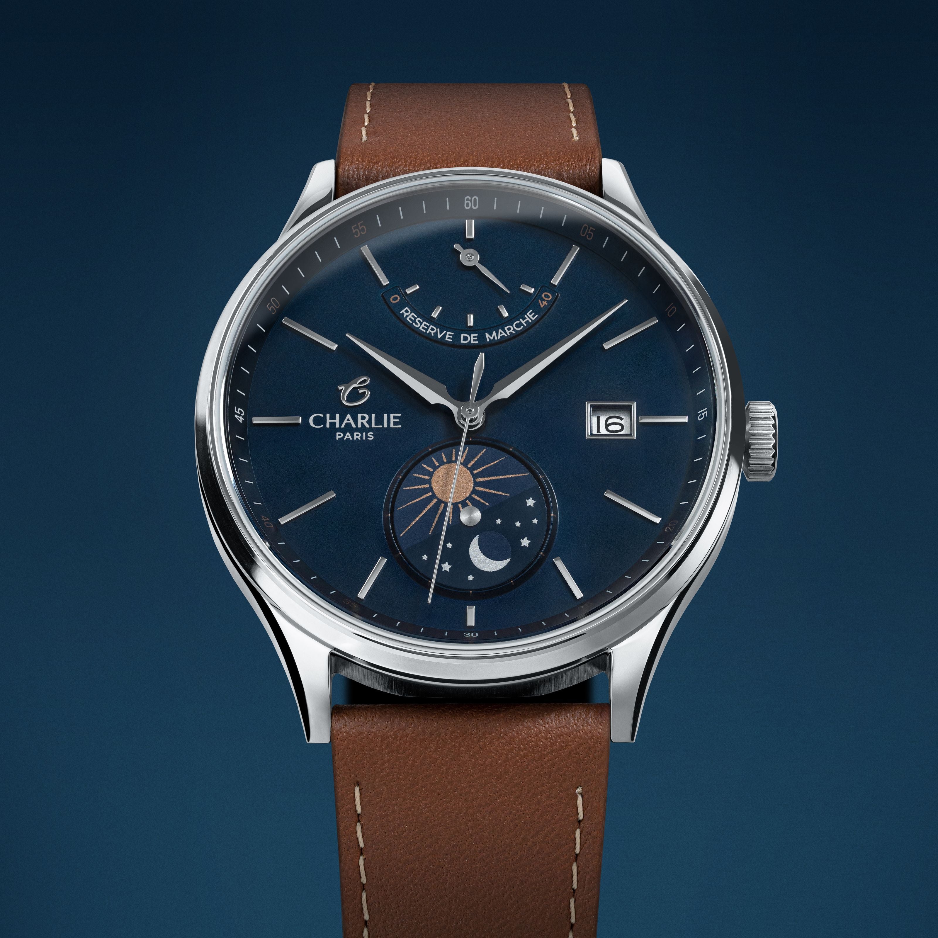 charlie-paris-initial-jour-nuit-bleu-montre-homme-automatique-r-serve-de-marche- image 5