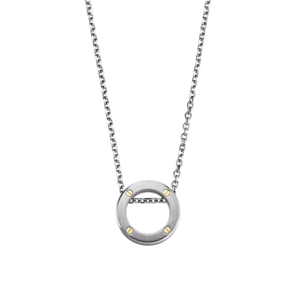 herbelin-bijoux-newport-collier-duo-homme-acier-bross-or-jaune-375 image 1