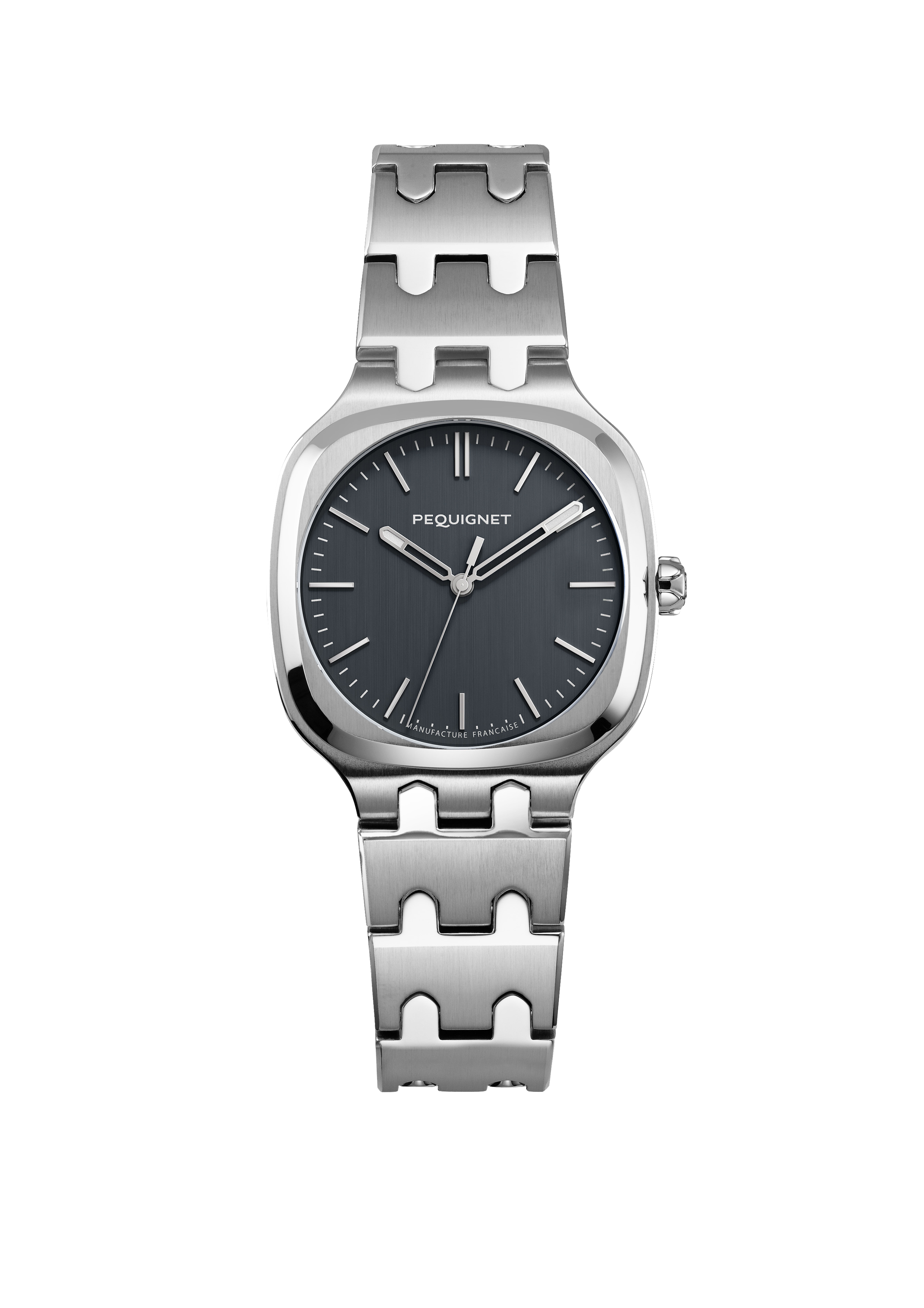 pequignet-concorde-30-mm-cadran-gris-anthracite-acier-montre-quartz image 2
