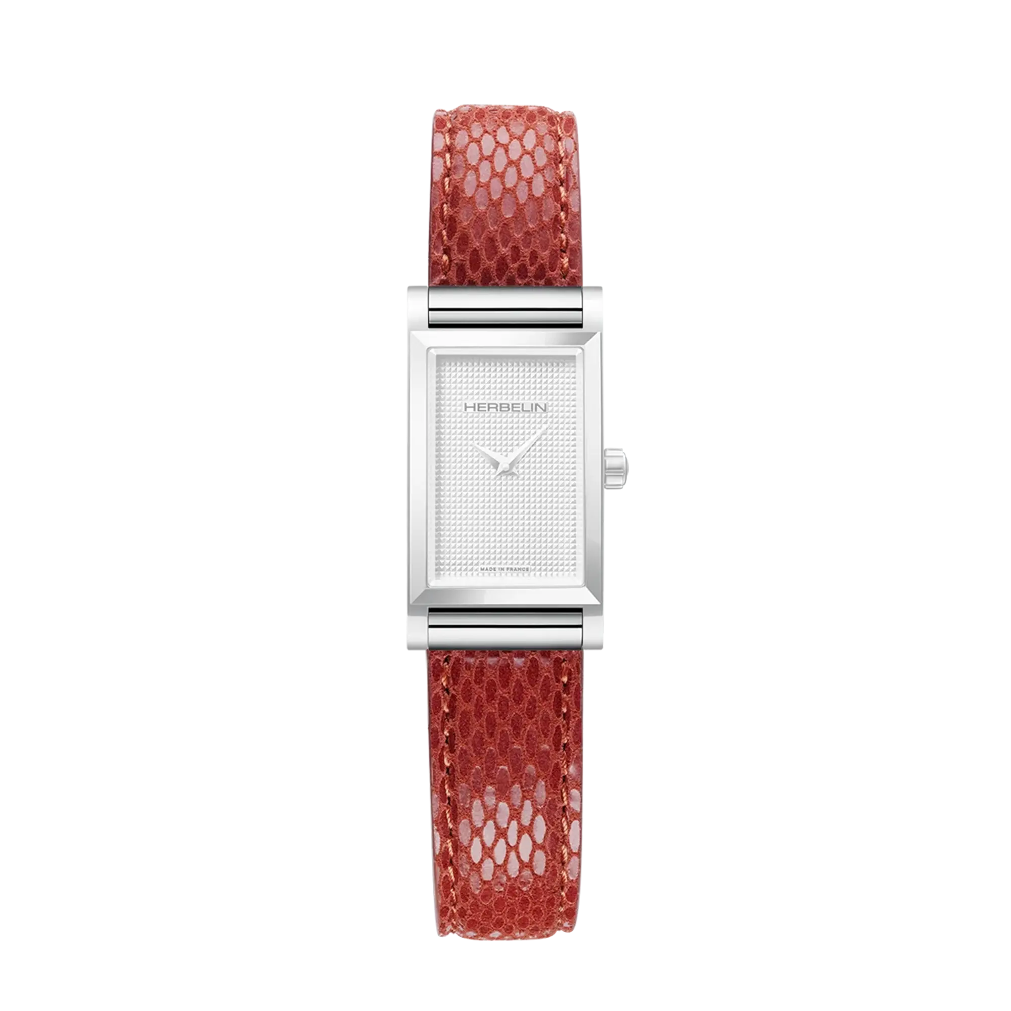 herbelin-antar-s-bracelet-simple-rouge-serpent-en-cuir image 1
