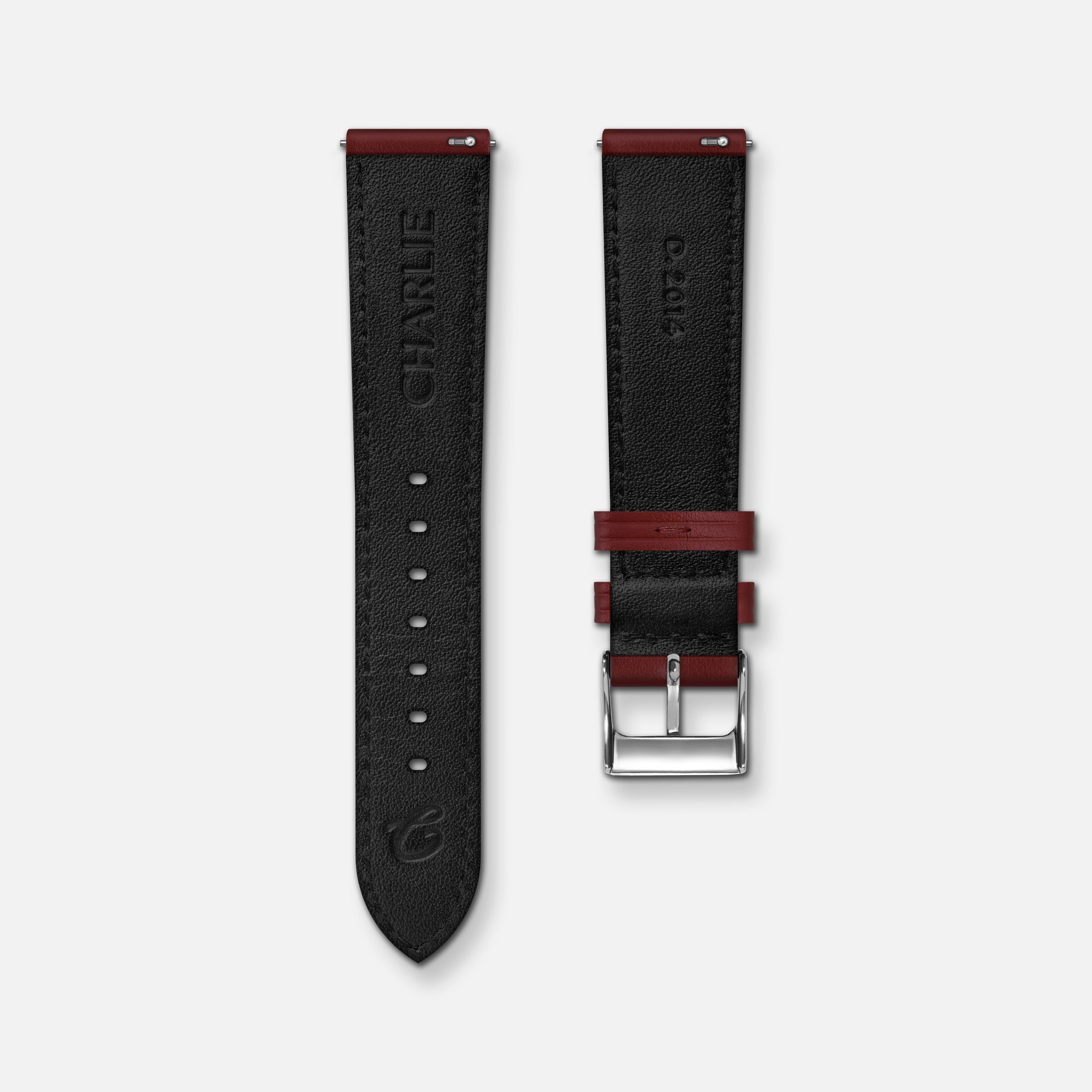 charlie-paris-bracelet-montre-cuir-lisse-bordeaux-18mm image 5