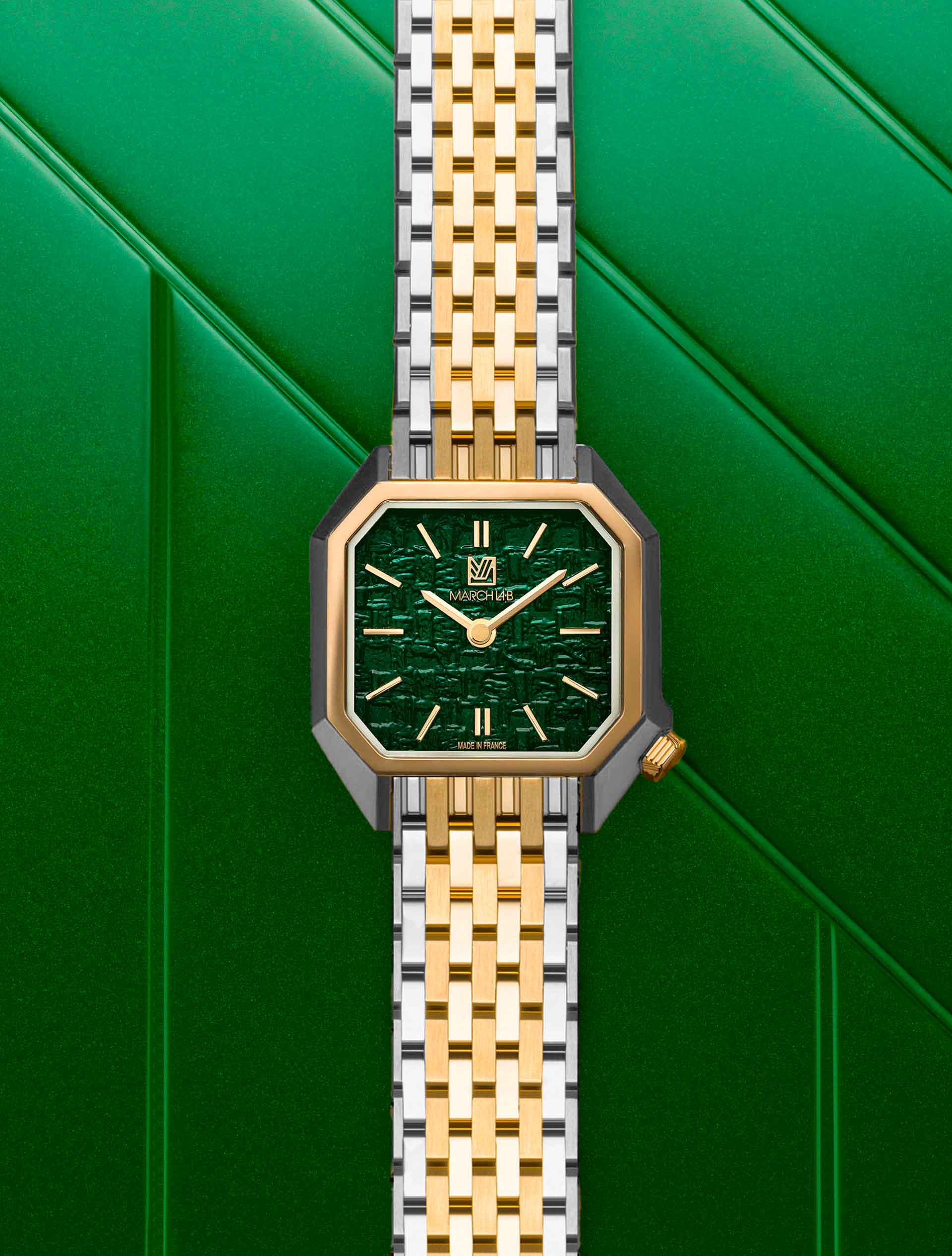 march-la-b-lady-mansart-montre-femme-tweed-emerald-26-mm image 2