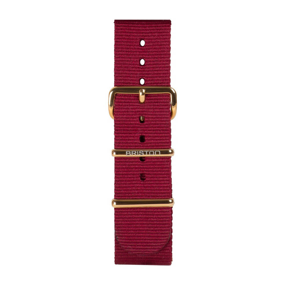 briston-bracelet-nato-nylon-bordeaux-20-mm-acier image 4
