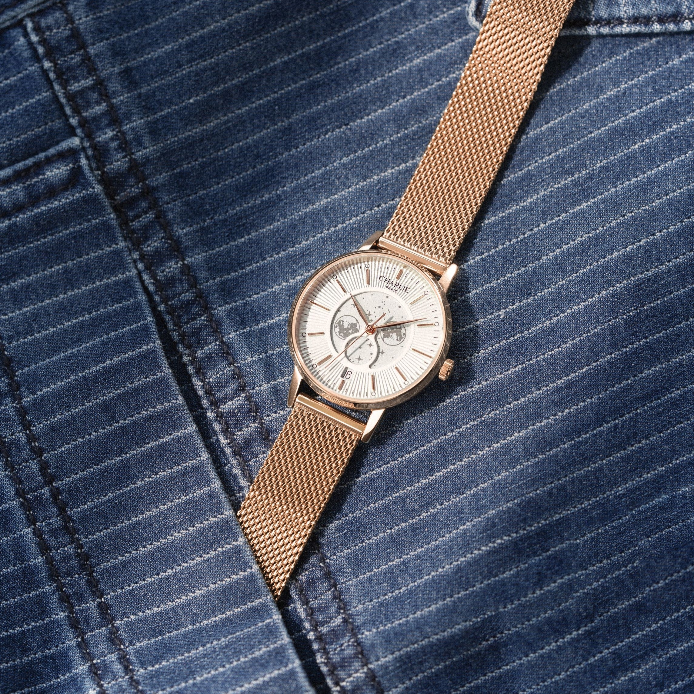 charlie-paris-sully-phase-de-lune-dor-rose-montre-femme-quartz-suisse-30-mm-3 image 2