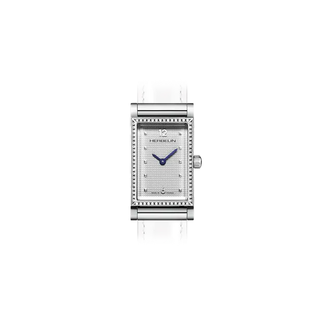 herbelin-antar-s-rectangle-diamants-aiguilles-bleues-montre-femme image 1