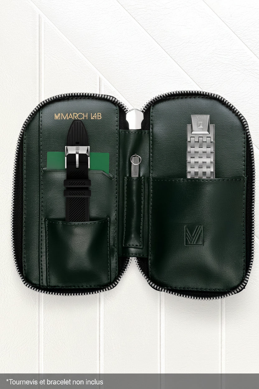 march-la-b-mansart-automatique-grall-date-34-mm-cadran-sabl-vert image 5