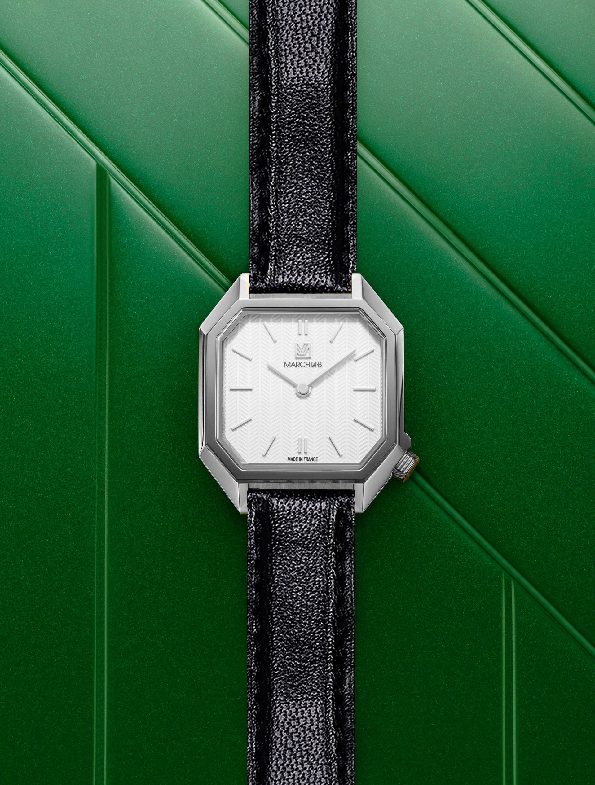 march-la-b-milady-mansart-chevrons-blanc-montre-femme-28-mm image 4