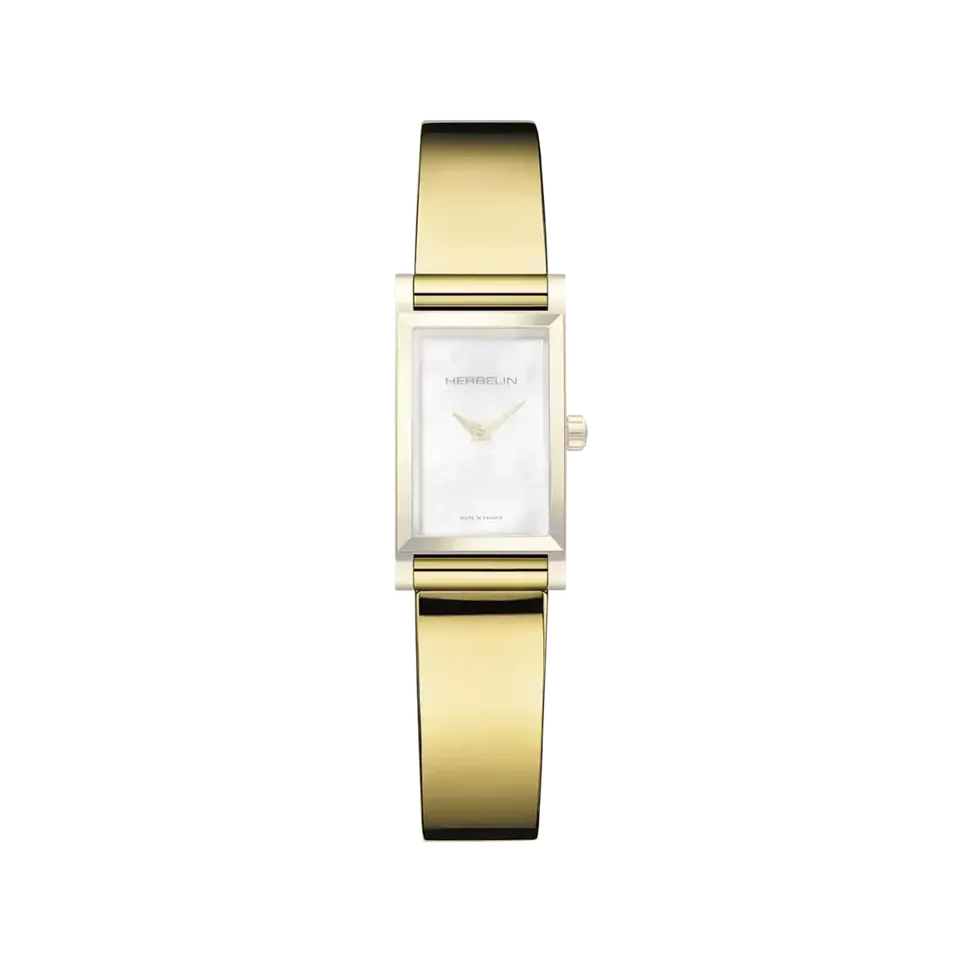 herbelin-antar-s-bracelet-bangle-acier-pvd-or image 1