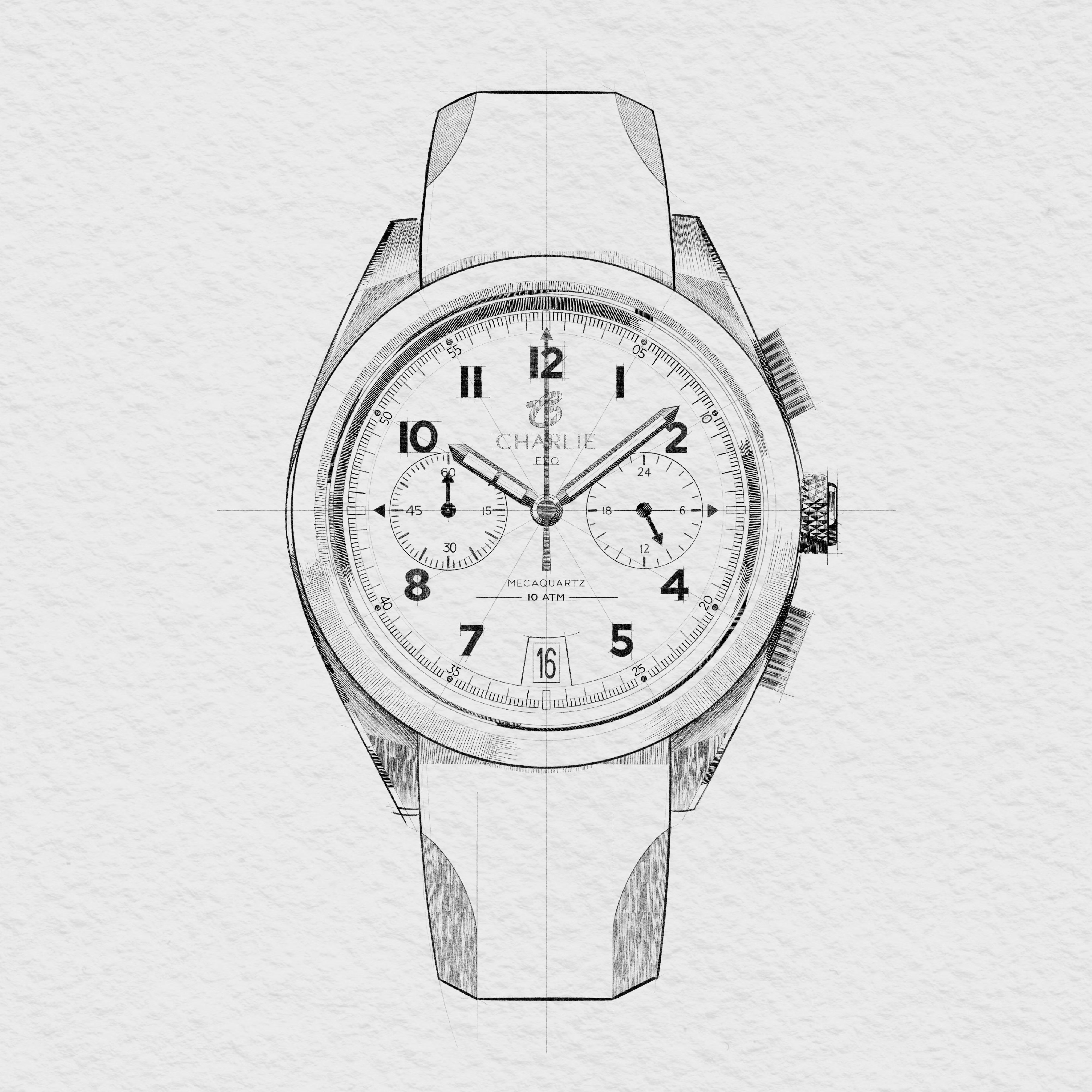 charlie-paris-gr-chronographe-montre-homme-39mm-cadran-bleu image 7