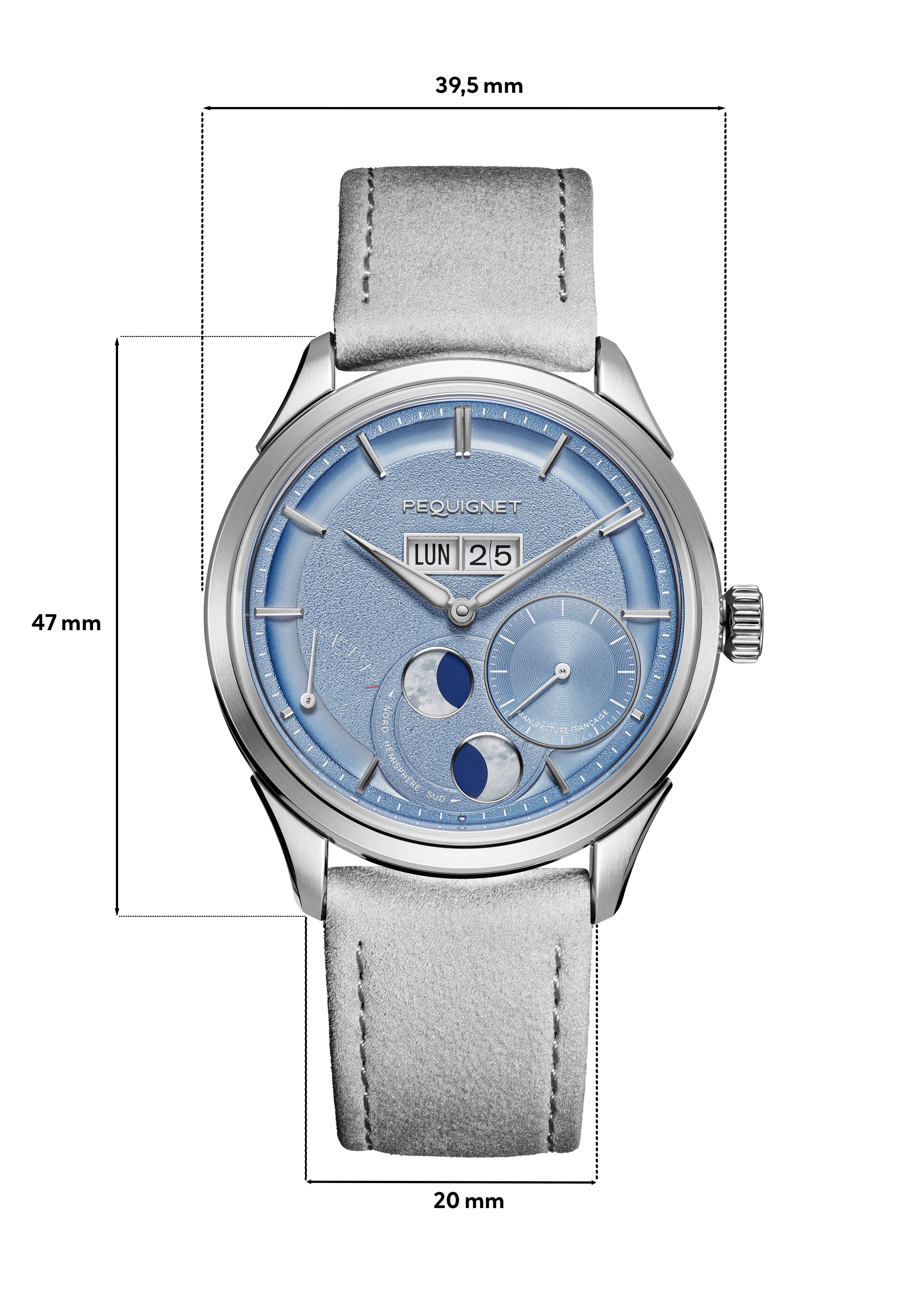 pequignet-royale-paris-montre-automatique-39-5-mm-cadran-bleu-glacier image 4
