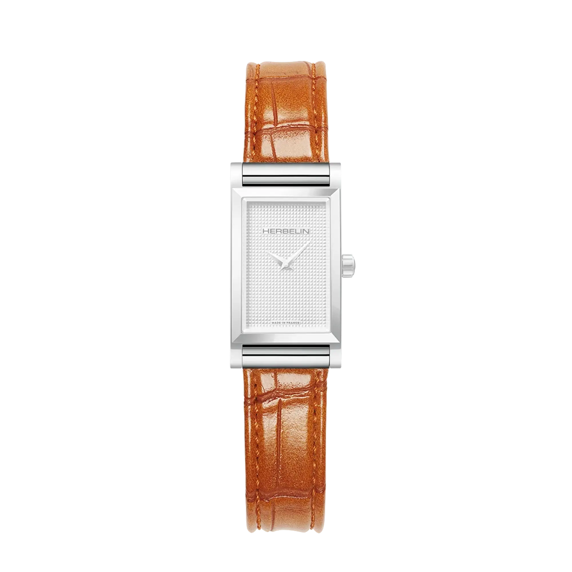 herbelin-antar-s-bracelet-simple-mandarine-croco-cuir image 2