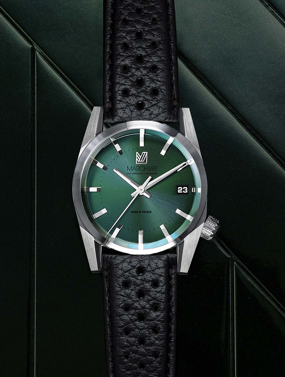march-la-b-am69-electrique-forest-montre-36-mm-cadran-vert image 1