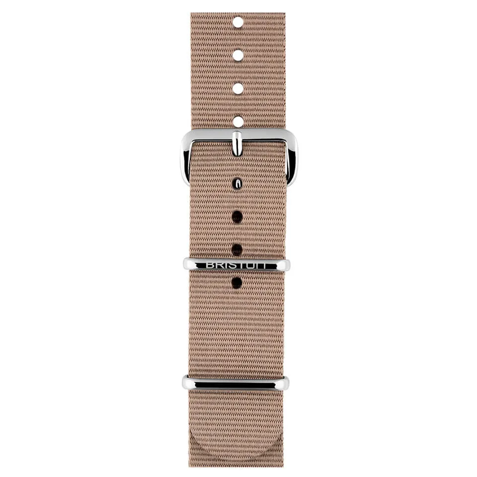 briston-bracelet-nato-nylon-gris-taupe-20-mm image 1
