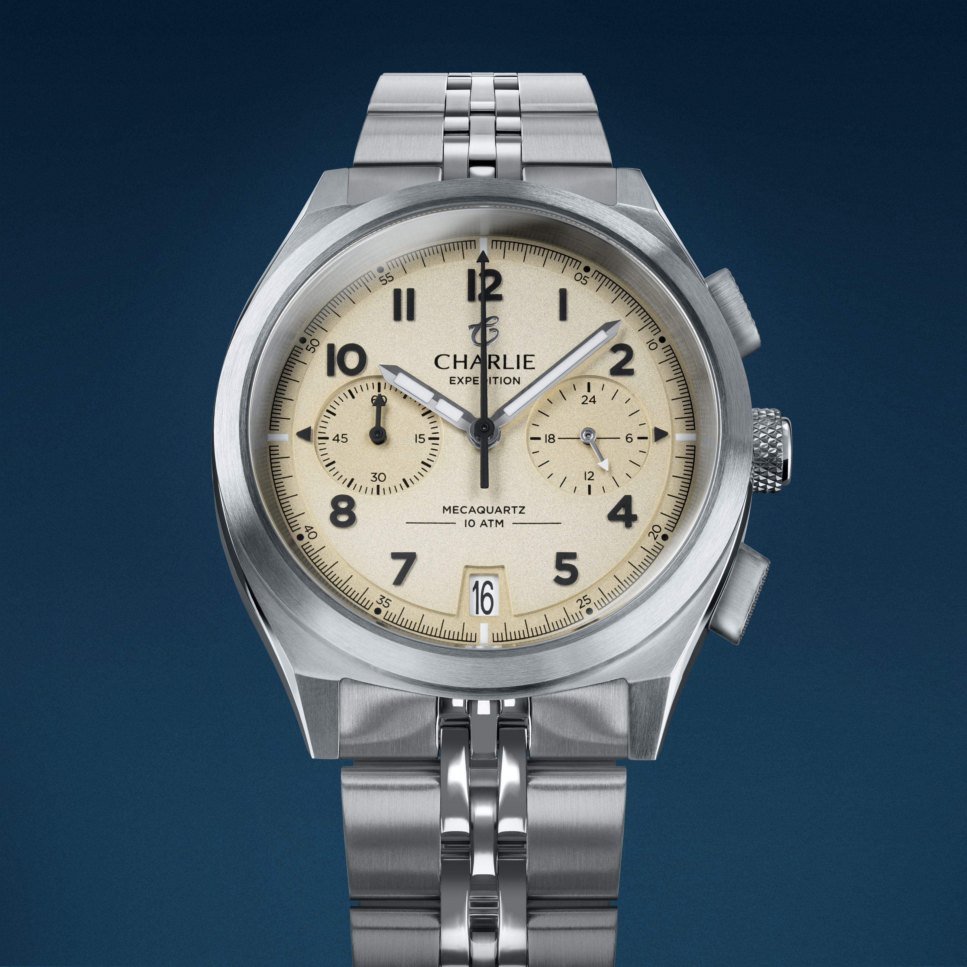 charlie-paris-gr-chronographe-montre-homme-39mm-cadran-beige image 4