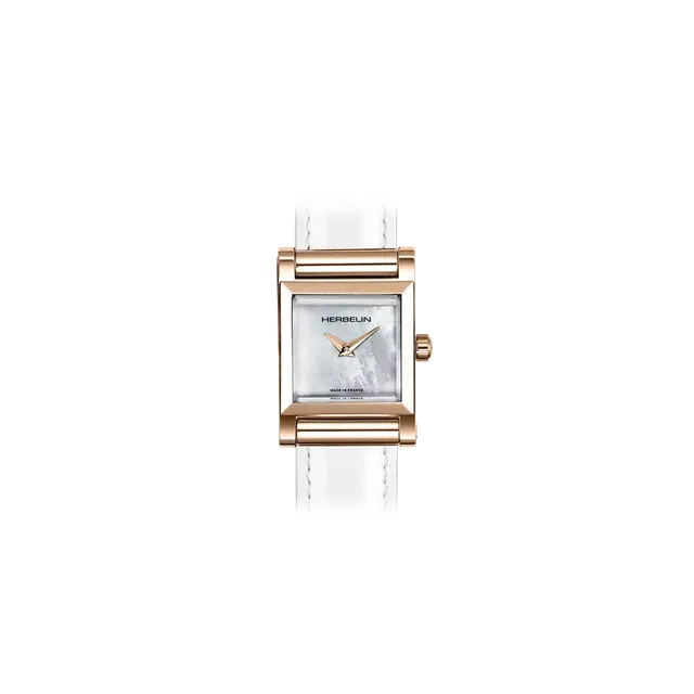 herbelin-antar-s-carr-pvd-or-rose-montre-femme-nacre-xs-19-4-mm image 1