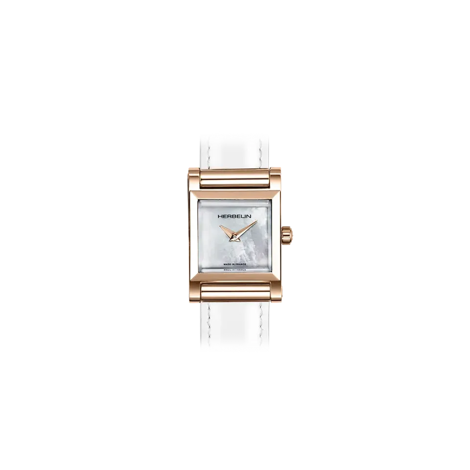 herbelin-antar-s-carr-pvd-or-rose-montre-femme-nacre-xs-19-4-mm image 1