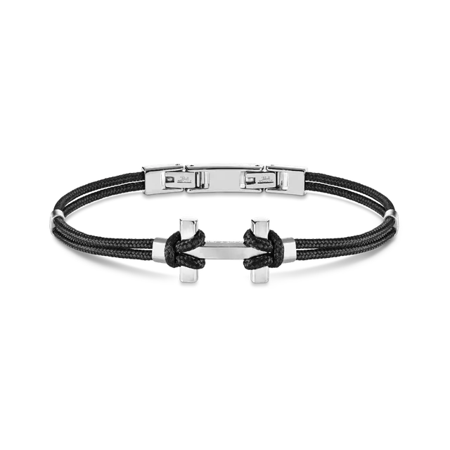 herbelin-bracelet-amarrage-acier-noir-bijou-homme image 1
