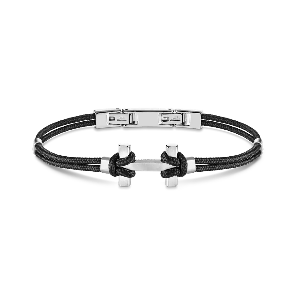herbelin-bracelet-amarrage-acier-noir-bijou-homme image 1