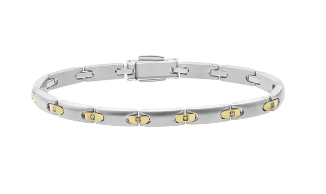 pequignet-moorea-bracelets-bijoux-acier-or-maille-signature image 1