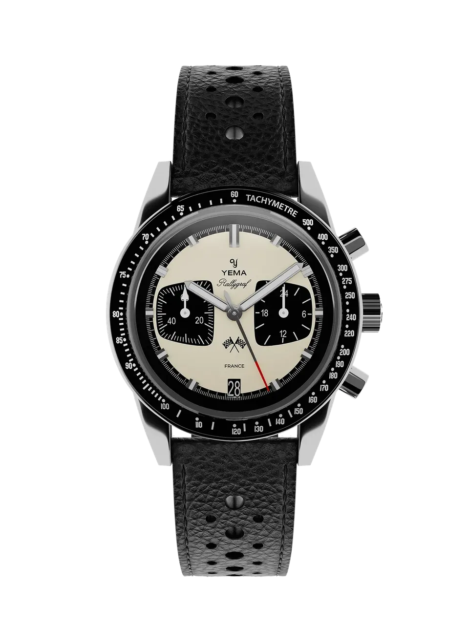 yema-rallygraf-meca-quartz-panda-montre-chronographe-sport-auto image 1