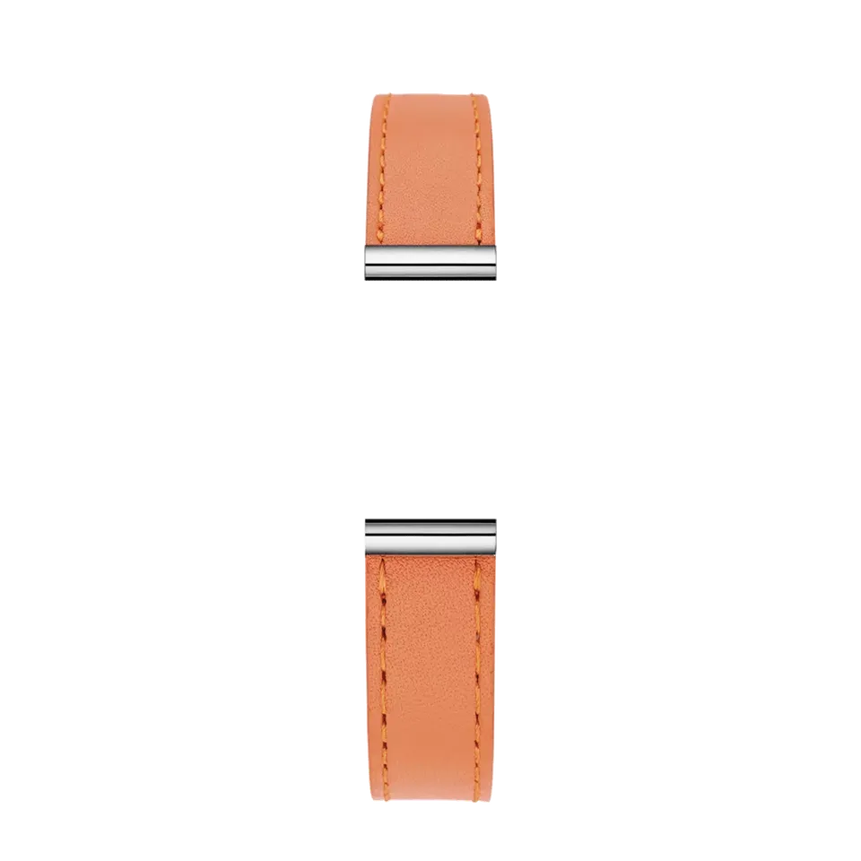 herbelin-antar-s-bracelet-simple-cuir-lisse-orange-nappa-soft image 1
