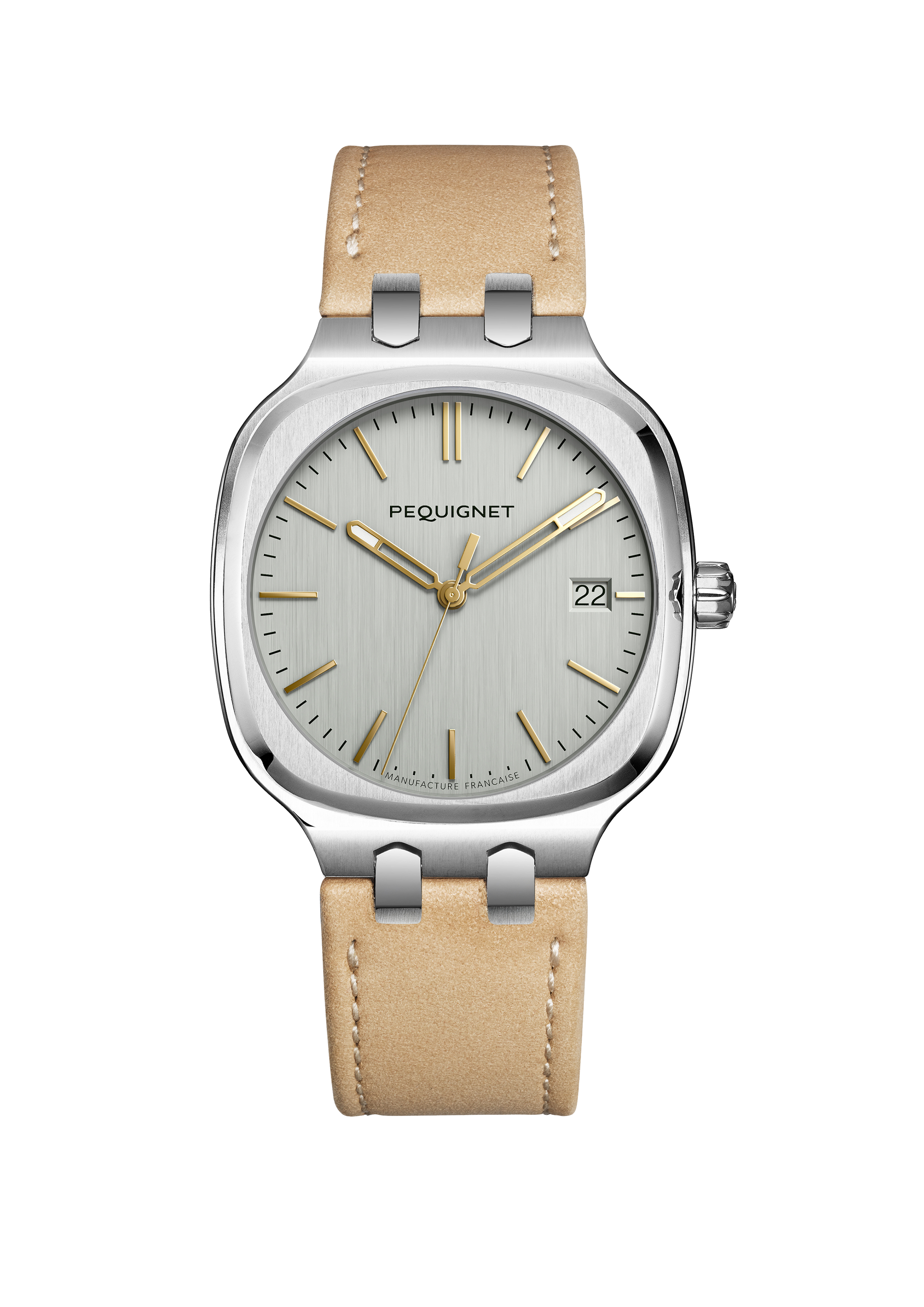 pequignet-concorde-40-mm-montre-femme-acier-cadran-argent-index-dor-s image 1