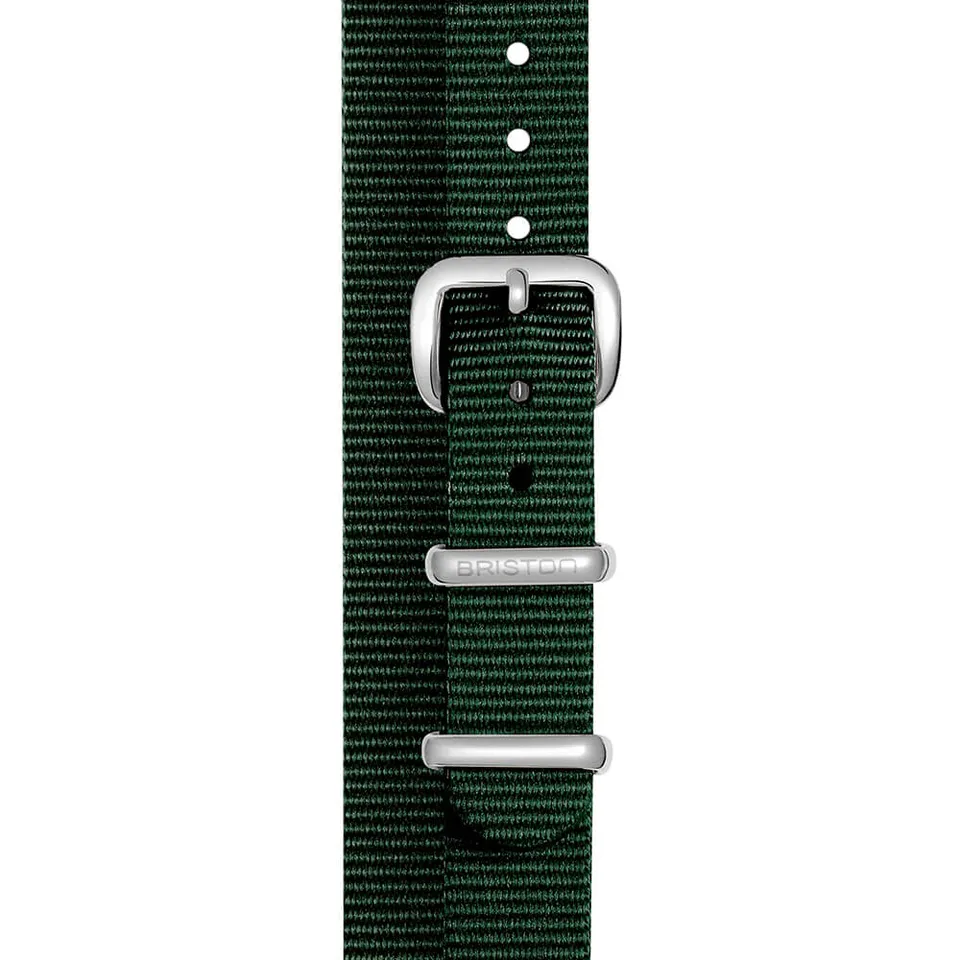 briston-bracelet-type-nato-12-mm-vert-anglais-pour-clubmaster-lady image 1