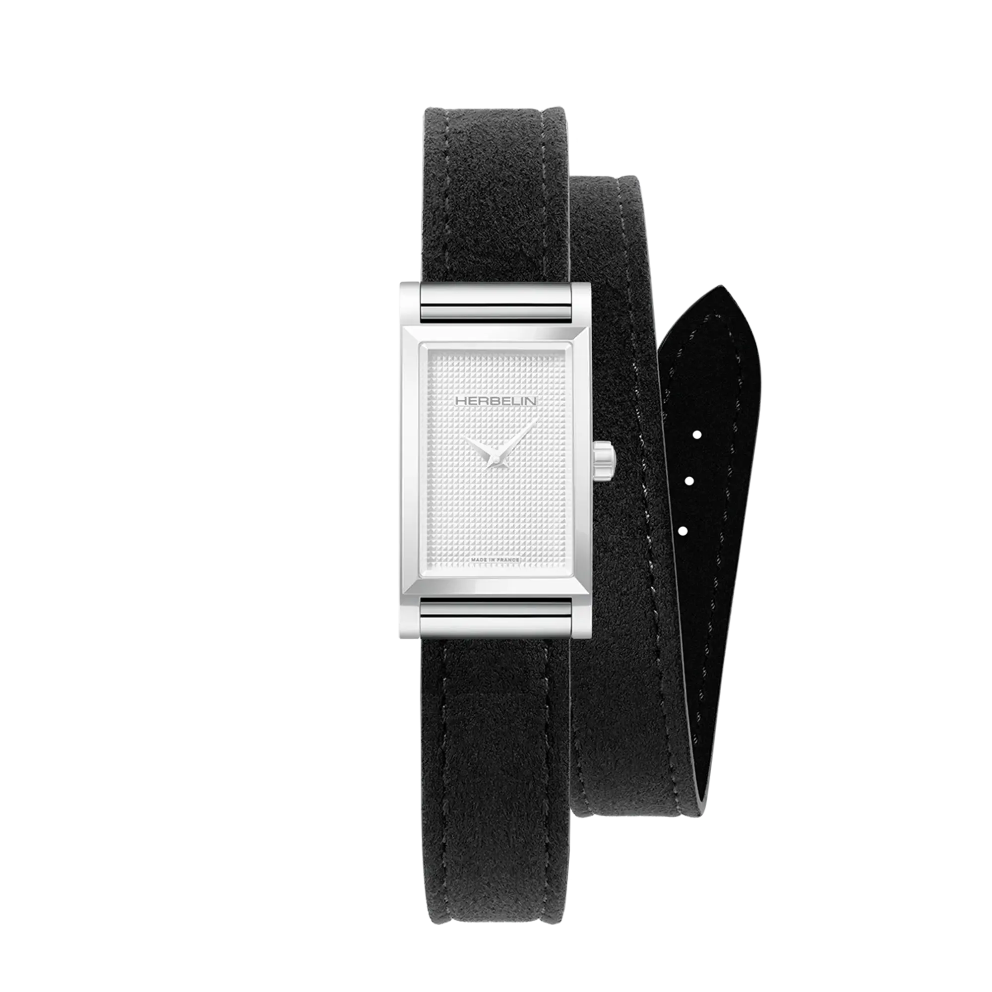 herbelin-antar-s-bracelet-double-tour-noir-su-d-alcantara image 2