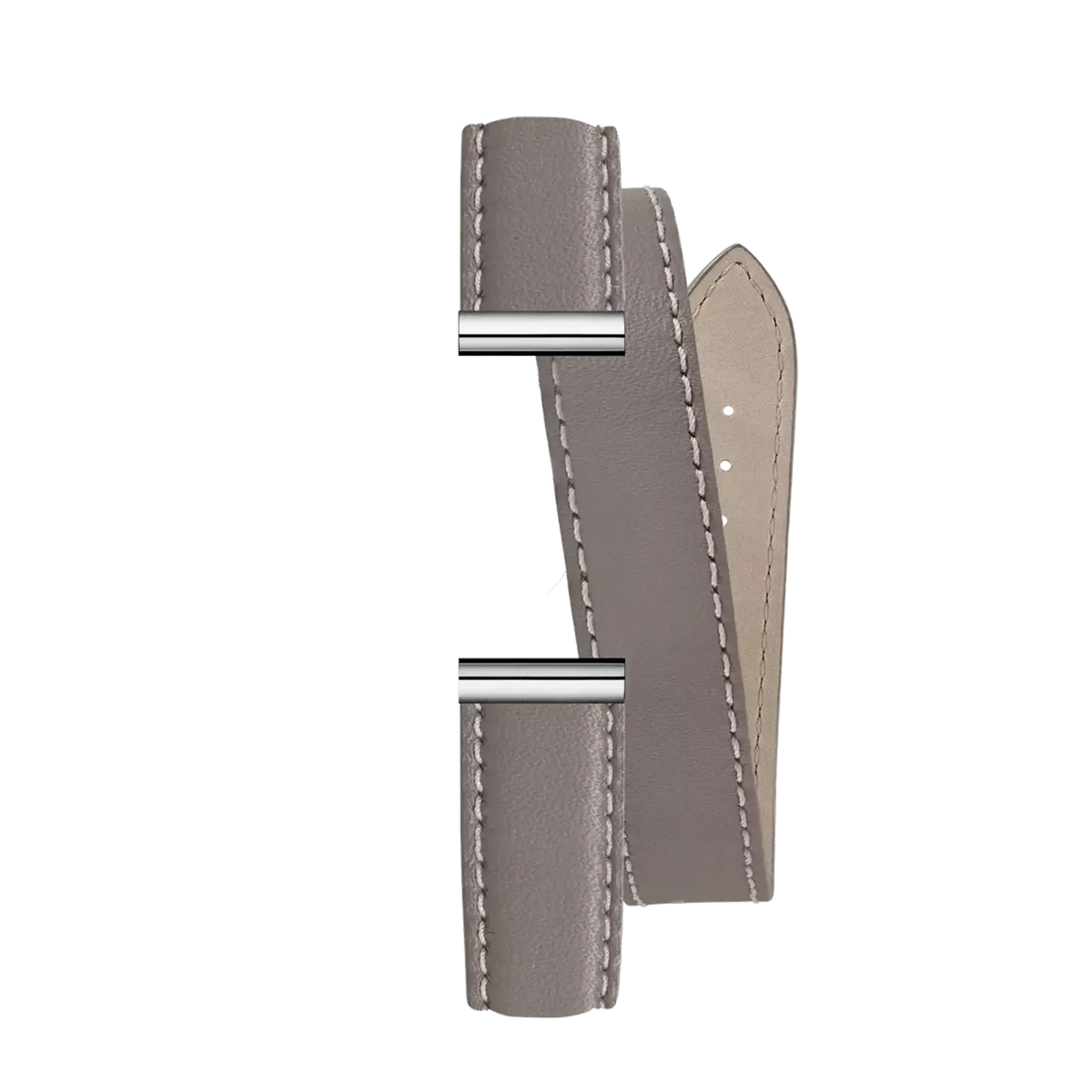herbelin-antar-s-bracelet-double-tour-cuir-veau-beige-taupe image 1