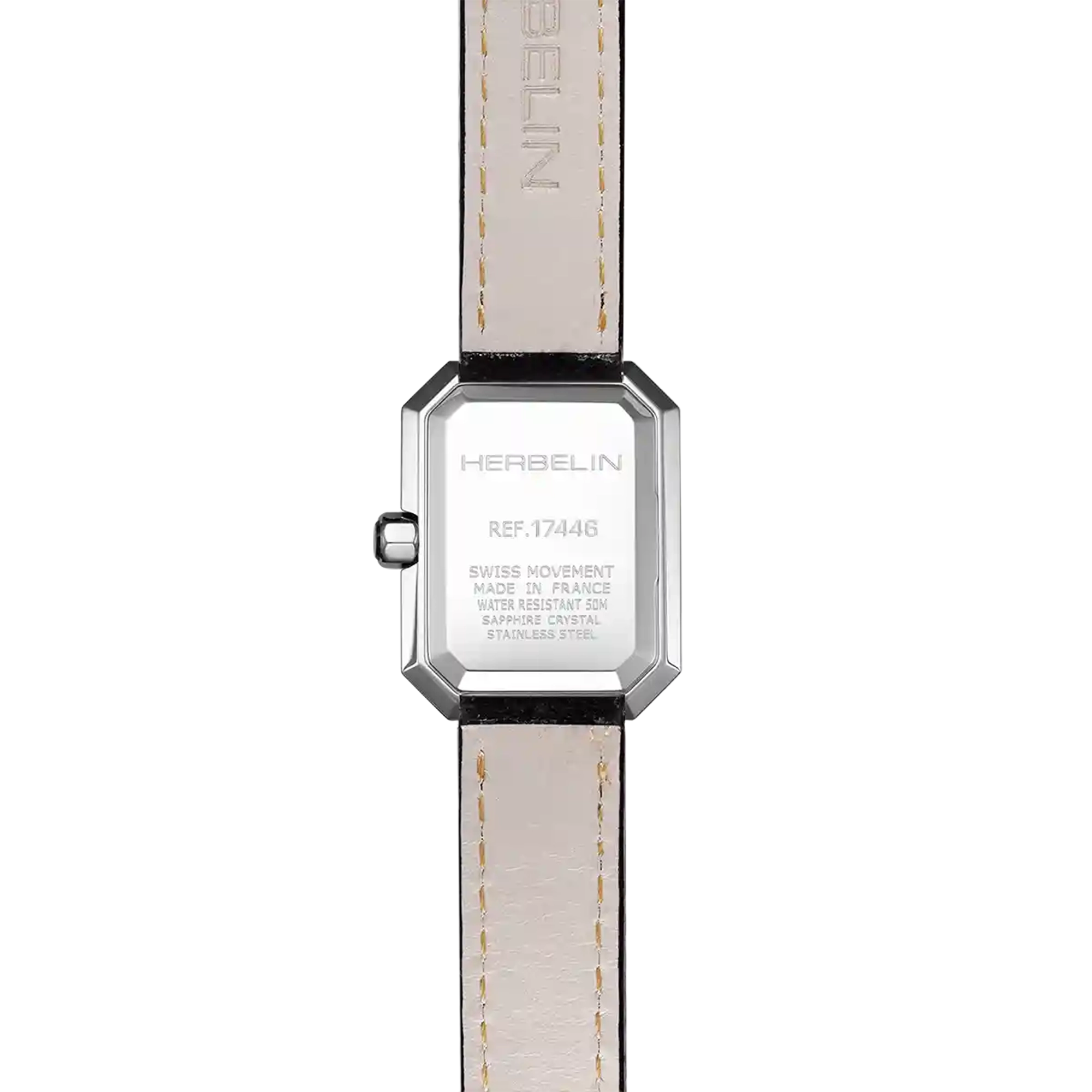 herbelin-octog-ne-montre-quartz-femme-acier-nacre-blanche image 4