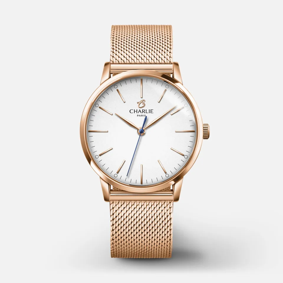 charlie-paris-sully-35-dor-rose-montre-femme-quartz-35-mm image 1