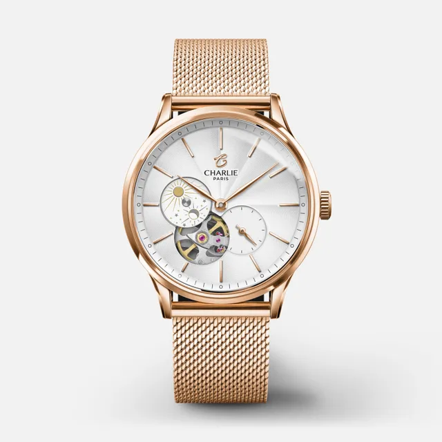 charlie-paris-initial-36-c-ur-ouvert-jour-nuit-montre-automatique-femme-36-mm-do image 1