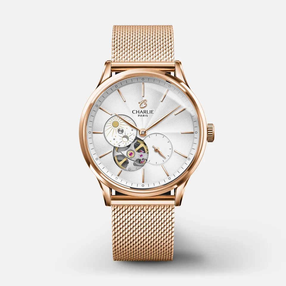 charlie-paris-initial-36-c-ur-ouvert-jour-nuit-montre-automatique-femme-36-mm-do image 1