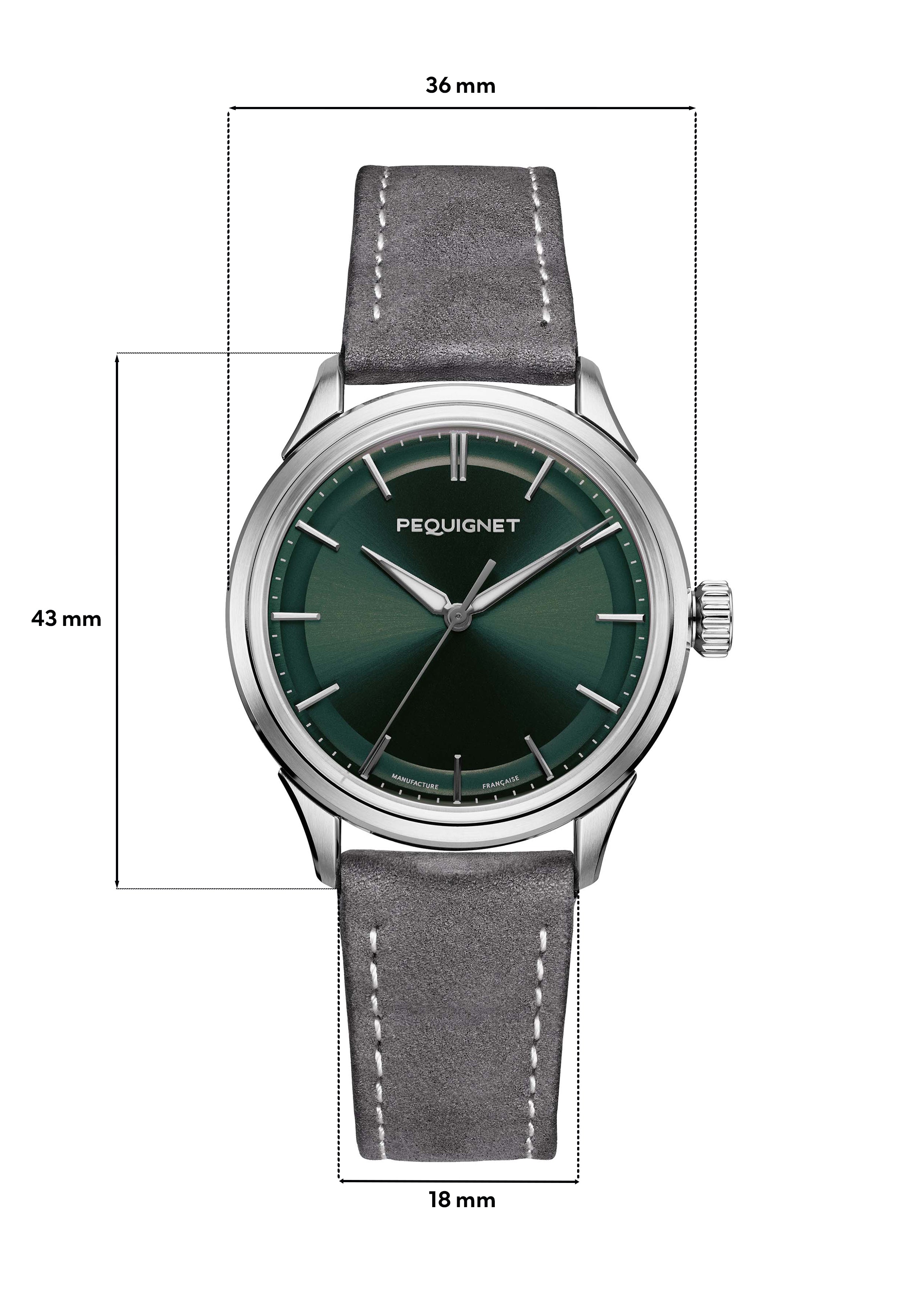 pequignet-royale-paris-36-mm-cadran-vert-calibre-initial-montre-homme-fine image 6