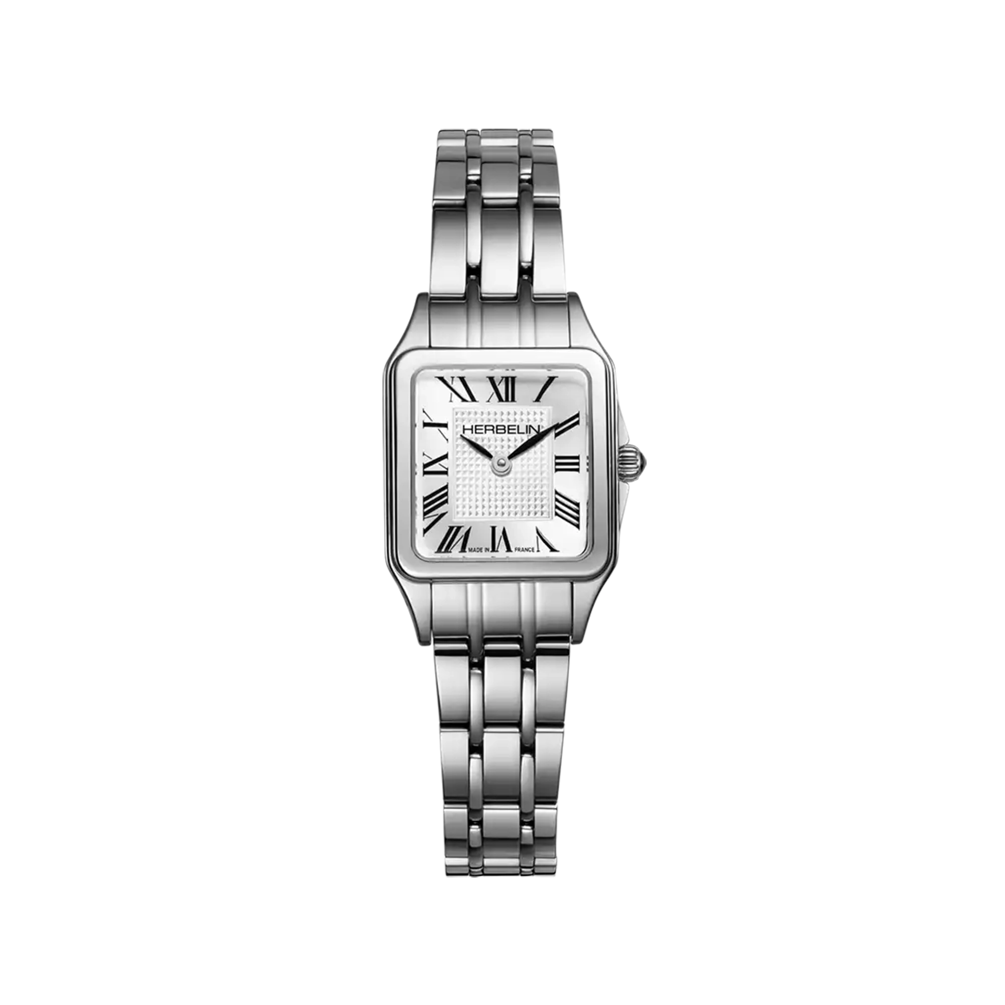 herbelin-luna-mini-quartz-montre-femme-acier-18-6-x-20-mm image 1