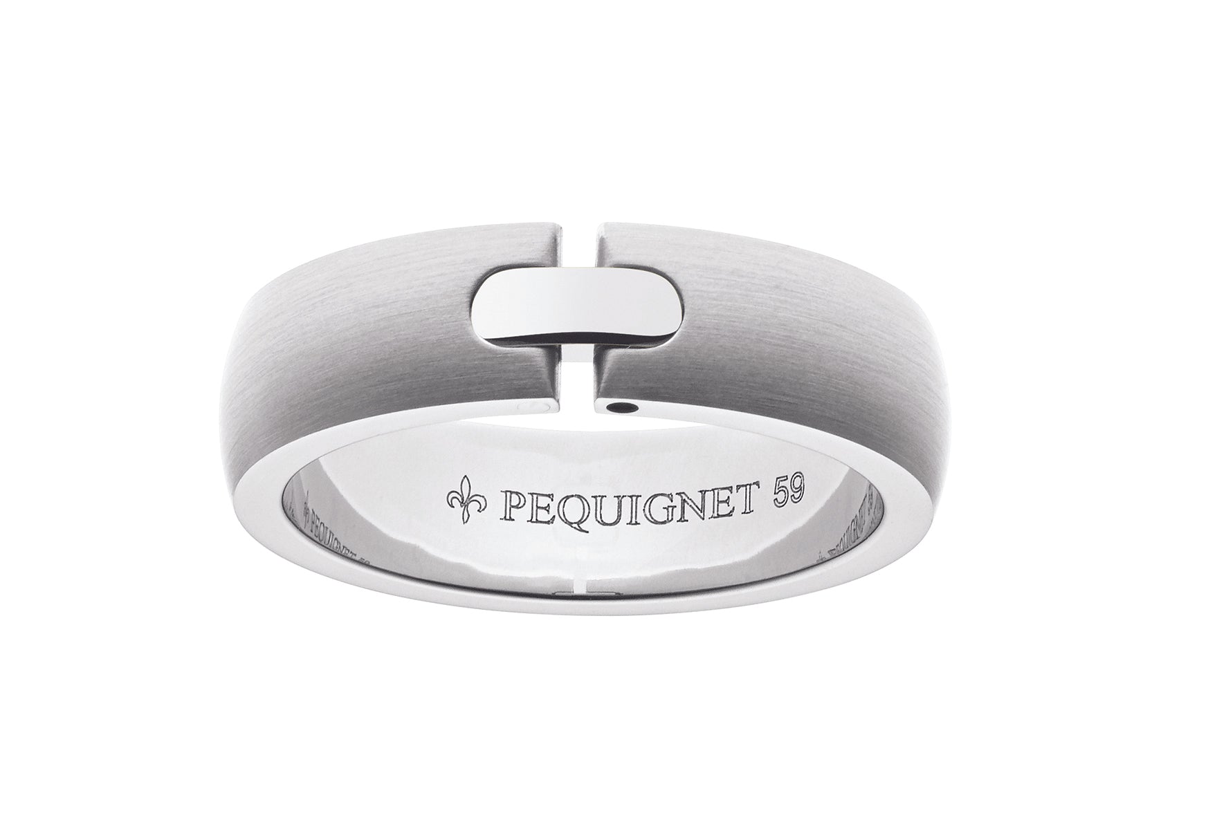 pequignet-moorea-bague-acier-or-jaune-et-diamant-bijou-femme image 1