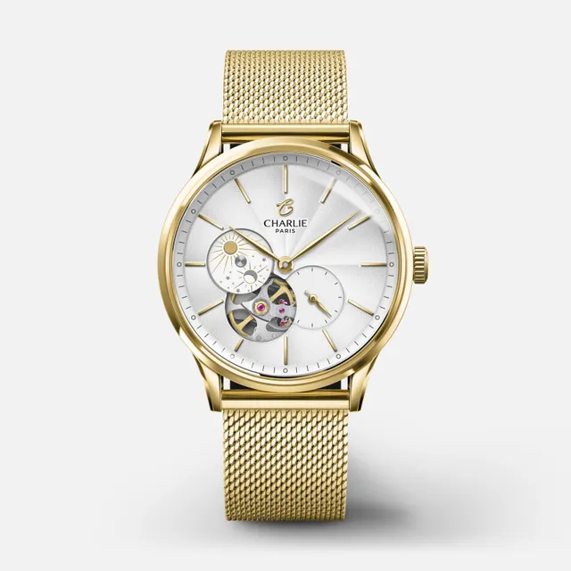 charlie-paris-initial-36-c-ur-ouvert-jour-nuit-montre-automatique-femme-36-mm-do-2 image 1