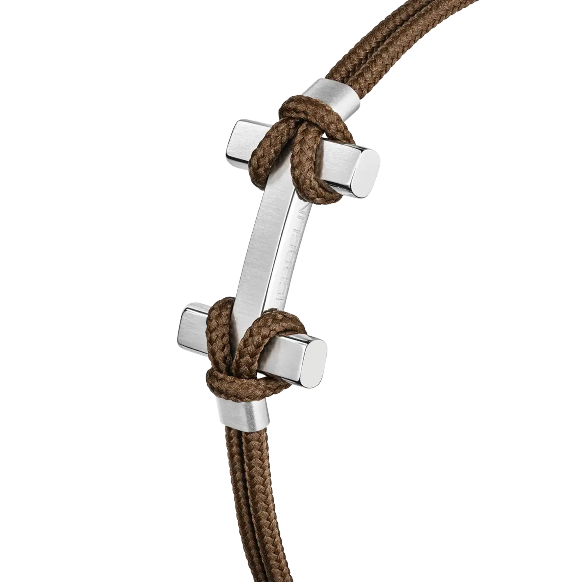 herbelin-amarrage-bracelet-homme-acier-nylon-tress-brun image 3