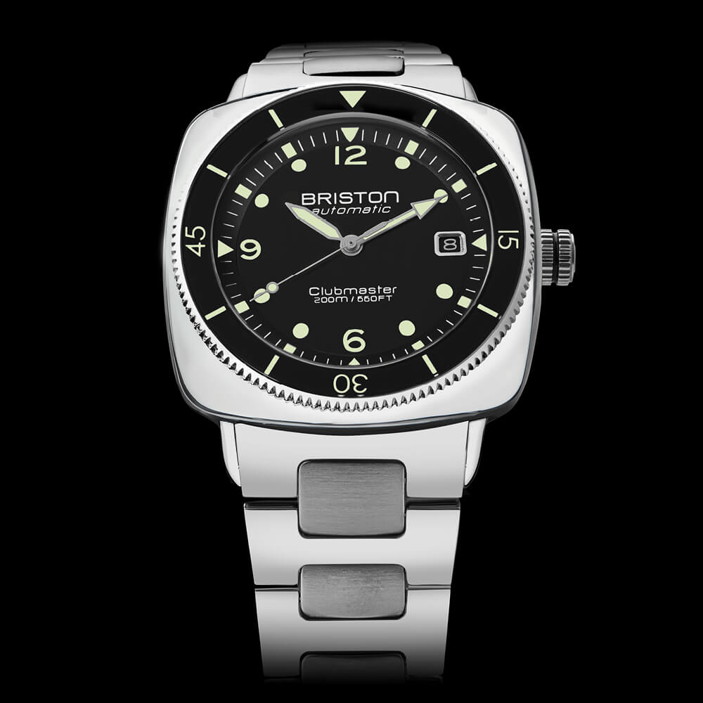 briston-clubmaster-legend-diver-montre-automatique-40-mm-noir-acier image 2