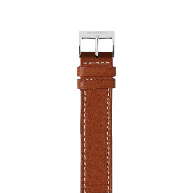 briston-bracelet-cuir-de-veau-marron-18-mm-interchangeable image 1