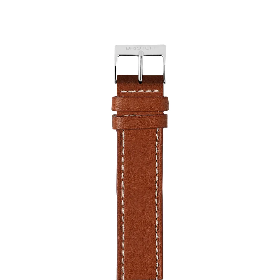 briston-bracelet-cuir-de-veau-marron-18-mm-interchangeable image 1