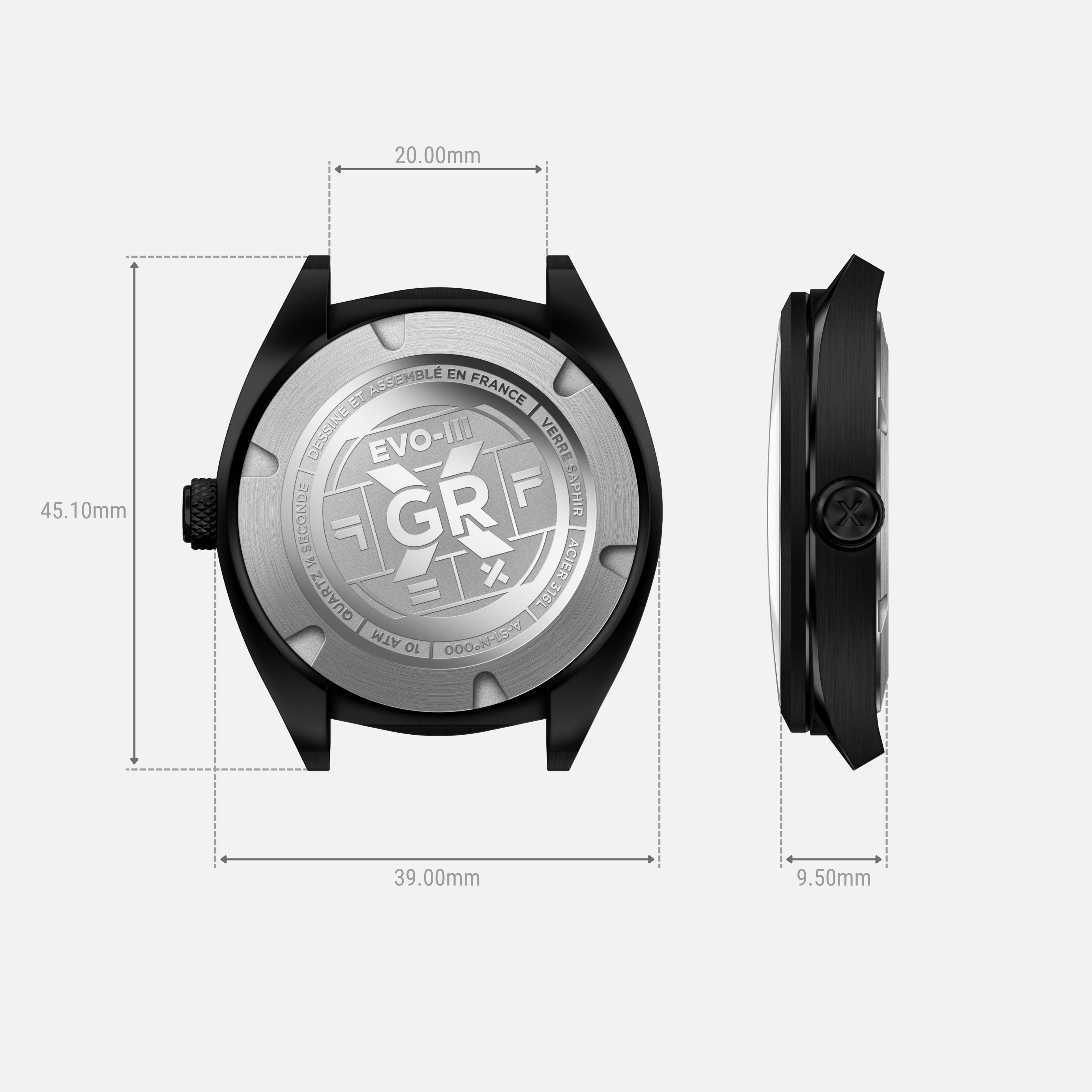 charlie-paris-grx-24h-evo-iii-montre-sport-homme-39mm-pvd-noir image 4